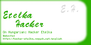 etelka hacker business card